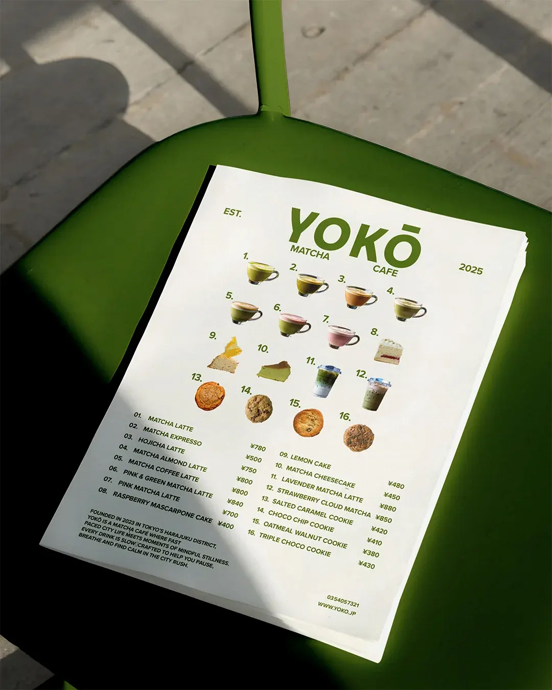YOKŌ Menu